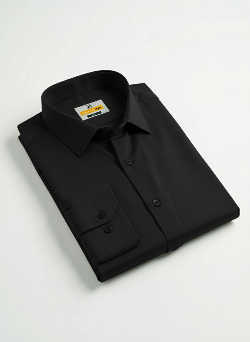 MST Solid Black Shirt - Image 3