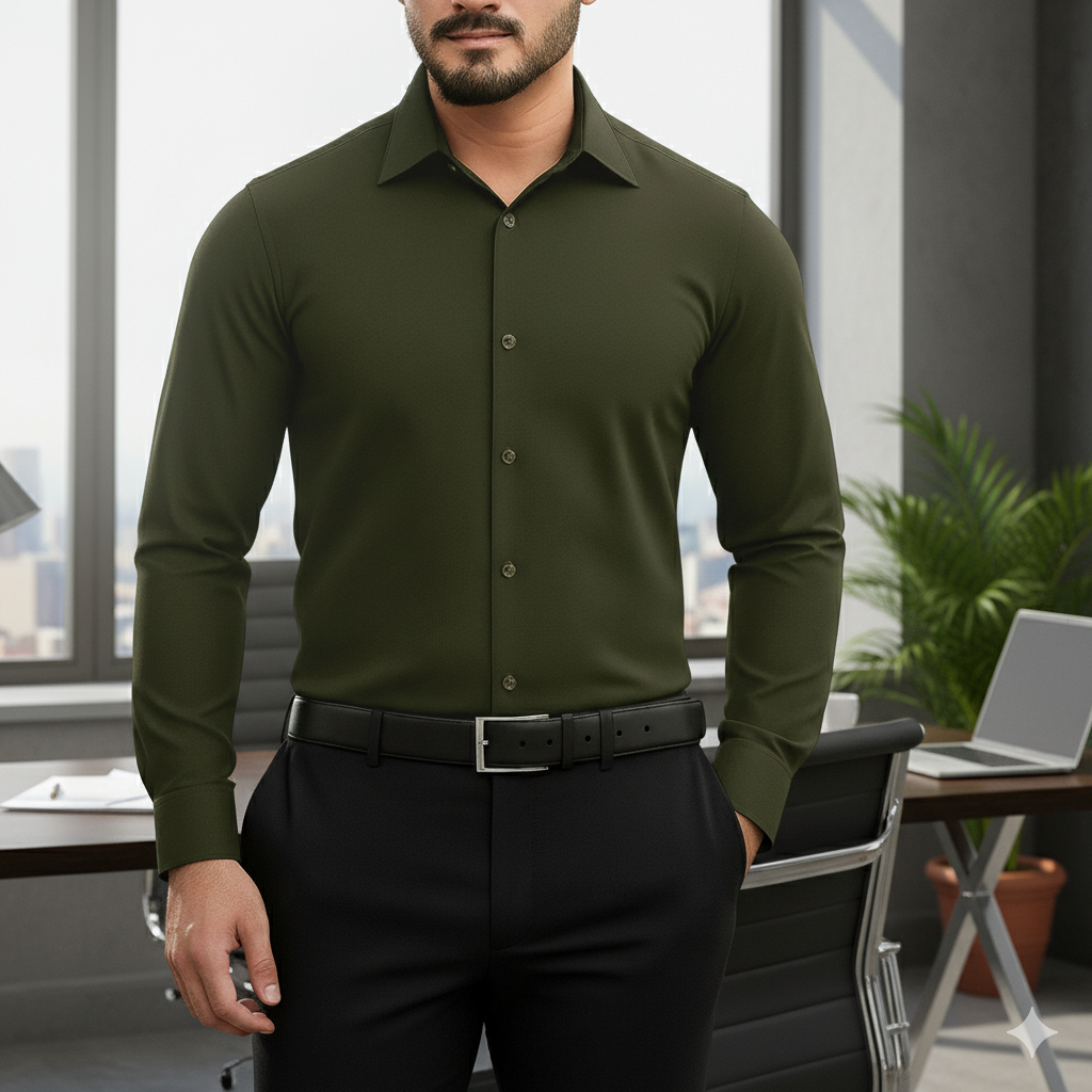 MST Solid Olive Shirt