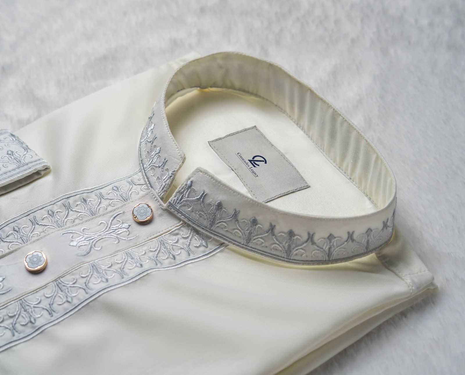 Mughal Embroidery Cream